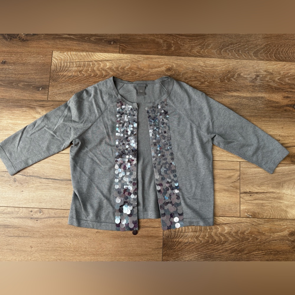 Ann Taylor Sequin Cardigan